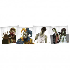ZOMBIE TGTS 9I X9IN 20 CT PAPER TGTS