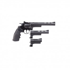 TRIPLE THREAT AIR REVOLVER - BLACK, 177 CAL, 10/RD, 450 FPS