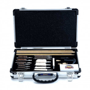 GUNMASTER DELUXE UNIVERSAL 35 PIECE CLEANING KIT IN ALUMINUM CARRY CASE