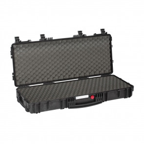 TACTICAL GUN CASE - BLACK W/ CONVOLUTED FOAM, EXT 38" X 16" X 6" 