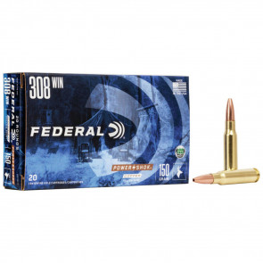 POWER-SHOK 308 WINCHESTER - 150GR COPPER HOLLOW POINT - 20 ROUNDS   