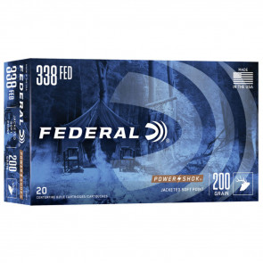 POWER-SHOK® AMMUNITION - .338 FEDERAL - SOFT POINT - 200 GRAIN