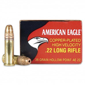 AMERICAN EAGLE® - .22LR - COPPER PLATED HP - 38GR - 40RD/BX