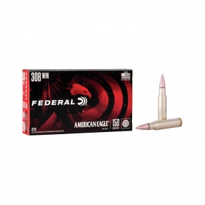 AMERICAN EAGLE® AMMUNITION - .308 WINCHESTER (7.62X51MM) - FULL METAL JACKET BOAT-TAIL - 150 GRAIN