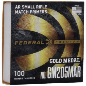GOLD MEDAL AR CENTERFIRE PRIMER - SMALL RIFLE AR MATCH, .205 CAL, 100/BOX