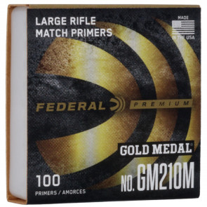 GOLD MEDAL CENTERFIRE PRIMER - LARGE RIFLE MATCH , .210 CAL, 100/BOX