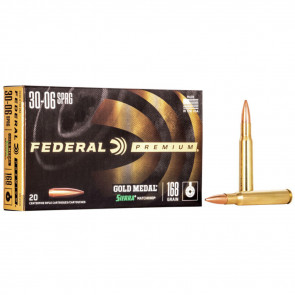 GOLD MEDAL® AMMUNITION - .30-06 SPRINGFIELD (7.62X63MM) - SIERRA® MATCHKING BTHP - 168 GRAIN