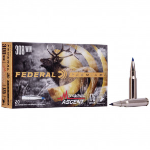 TERMINAL ASCENT AMMUNITION - 308 WIN, 175 GR, 2600 FPS, 20/BX