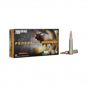 NOSLER PARTITION AMMUNITION - 7MM REM MAGNUM, 160 GR, 2950 FPS, 20/BX