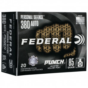 FEDERAL PERSONAL DEFENSE PUNCH 380 AUTO - 20/BOX