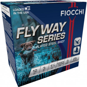 FLYWAY SERIES SHOTSHELLS - 12GA, 3", 1 1/5 OZ, 3 SZ, 1550 FPS, LEAD FREE, 25/BX