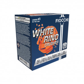 WHITE RHINO CRUSHER - 12 GAUGE, 2-3/4", LEAD, 1-1/8 OZ, 1300 FPS, 7.5 SZ, 25/BX