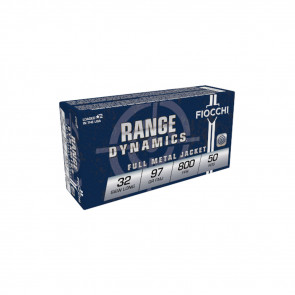 RANGE DYNAMICS AMMUNITION - 32 S&W LONG, FMJ, 97 GR, 800 FPS, 50/BX