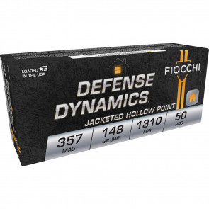 DEFENSE  DYNAMICS AMMO - 357 MAGNUM 148 GRAIN JHP