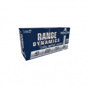 RANGE DYNAMICS AMMUNITION - 45 COLT, 255 GR, CMJ, 750 FPS, 50/BX