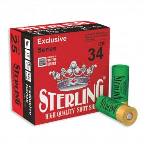 STERLING SHOTGUN AMMUNITION - 12 GA, 2-3/4", 6 SHOT, 1-3/16OZ, 25/BX