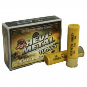 HEVI-METAL TURKEY SHOTSHELLS - 20GA, 3", 1 OZ, 1250 FPS, SHOT SZ 4,5, 5/BX