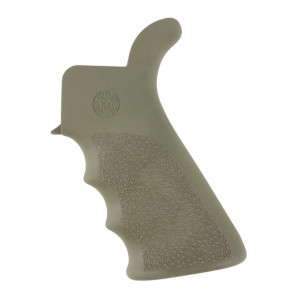 AR-15/M16/M4 OVERMOLDED GRIP - RUBBER GRIP BEAVERTAIL WITH FINGER GROOVES- OD GREEN 