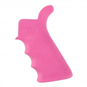 AR-15/M16/M4 OVERMOLDED GRIP - RUBBER GRIP BEAVERTAIL WITH FINGER GROOVES - PINK
