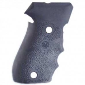 RUBBER WRAPAROUND GRIP WITH FINGER GROOVES - SIG SAUER P220 AMERICAN WITH SIDE MAGAZINE RELEASE. DA/SA: DOUBLE / SINGLE ACTION