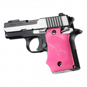 SIG SAUER P938 AMBI SAFETY RUBBER GRIP WITH FINGER GROOVES PINK