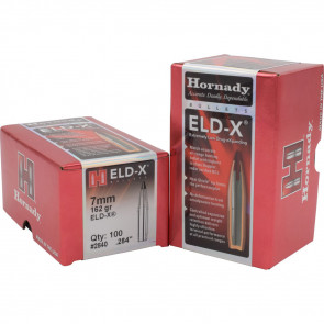 ELD-X® EXTREMELY LOW DRAG - EXPANDING BULLETS - 7MM, .284, 162 GRAIN, 100/BX