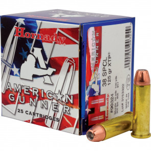 AMERICAN GUNNER AMMUNITION - 38 SPECIAL, 125 GR, XTP, 900 FPS, 20/BX