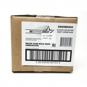 FEDERAL INDEPENDENCE 230 GR FMJ .45 ACP - 500/BX