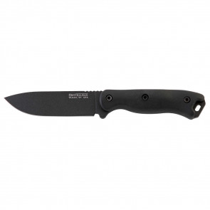 SHORT BECKER FIXED KNIFE - BLACK - DROP POINT