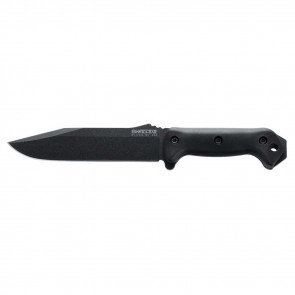 BECKER COMBAT UTILITY FIXED KNIFE - BLACK - CLIP POINT