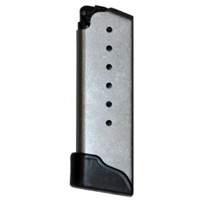 KAHR MK720 FACTORY MAGAZINE WITH FINGER EXTENSION - 9MM, 7 ROUNDS, STAINLESS STEEL