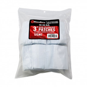 CLEANING PATCHES - 3" - 12-16 GAUGE - 250 COUNT