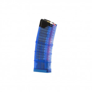 TRAIN-SAFE MAGAZINE - TRANSLUCENT SAFETY BLUE, L5AWM, 30/RD