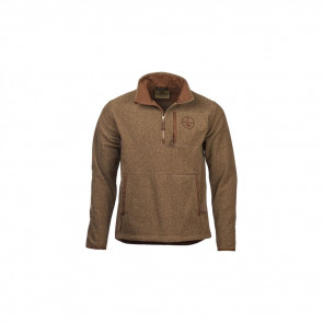 MAKE READY 1/4 ZIP FLEECE - BONE BROWN, MEDIUM