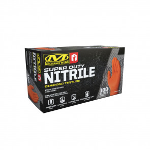 8 MIL NITRILE RDT GLOVES 100-BX ORNG