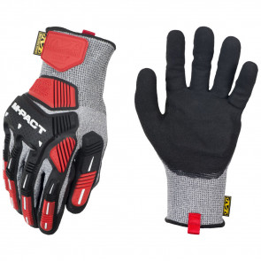 M-PACT KNIT CR5A5 GLOVE - BLACK/GREY, LARGE