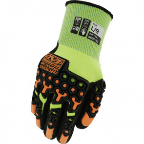 SPEEDKNIT M-PACT HI-VIZ S5DP91 GLOVES - XXL, GREEN, MEN'S