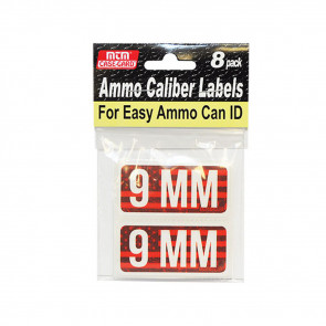 AMMO CALIBER LABELS - 9 MM