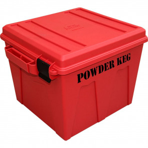 RELOADING POWDER STORAGE CONTAINER RED