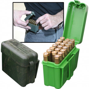 20 ROUND BELT CARRIER AMMO BOX - GREEN, 223 REM