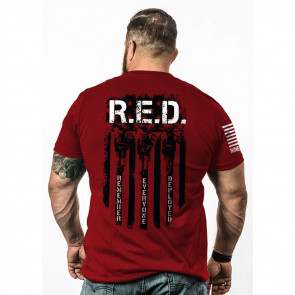 MEN'S RED REMEMBER EVERYONE DEPLOYED T-SHIRT - SMALL