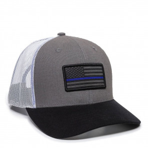 POLICE HAT - BLUE LINE, ADULT