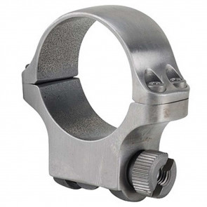 30MM MEDIUM SCOPE RING WITH STAINLESS FINISH
