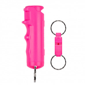 PEPPER GEL QUICK REL WHISTLE KEYCHN PINK