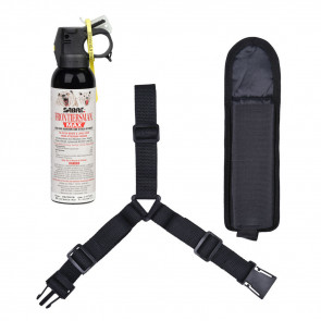 FRONTIERSMAN MAX BEAR & MOUNTAIN LION SPRAY W/ CHEST HOLSTER - 7.9OZ, 40' RANGE