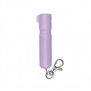 MIGHTY DISCREET PEPPER SPRAY W/ SNAP CLIP KEYCHAIN - LAVENDER, 12' DISTANCE, 16 BURSTS