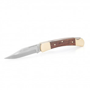 TIMBER SERIES MINI CLASSIC FOLDING POCKET KNIFE - BROWN, 3" CLIP POINT BLADE, PARTIALLY SERRATED