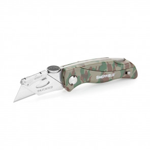 QUICK CHANGE FOLDING LOCK BACK UTILITY KNIFE - CAMO