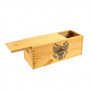 LARGE PINE CRAFT BOX CREST MADE IN USA