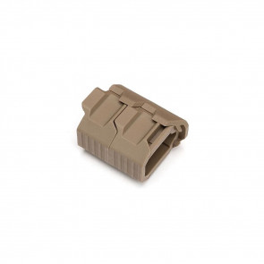 M-LOK STACKED ANGLED GRIP W/ CMS - FDE